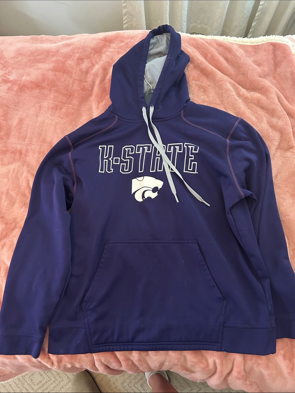 STATE Purple K-STATE Hooded Sweatshirt with White Logo